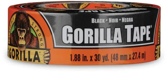 Main image of Gorilla Tape 3" Core 1.88" x 30 yds Black 105629