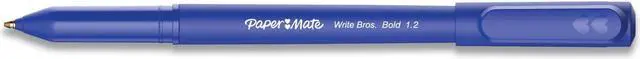 Alt view image 2 of 2 - Paper Mate Write Bros. 1.2mm Ballpoint Pen - Blue Ink - Blue Barrel - Dozen 2124513