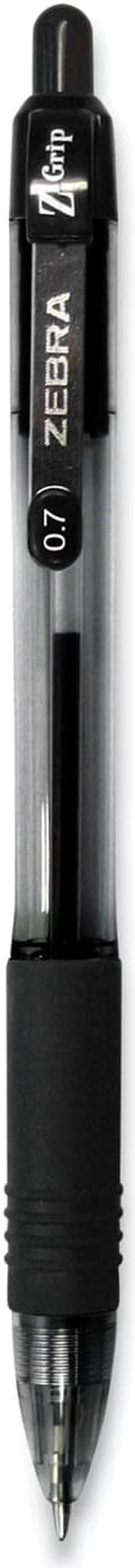 Main image of Zebra Pen Z-Grip Ballpoint Pen Retractable Medium 0.7mm Black Ink 30 Pack 25130