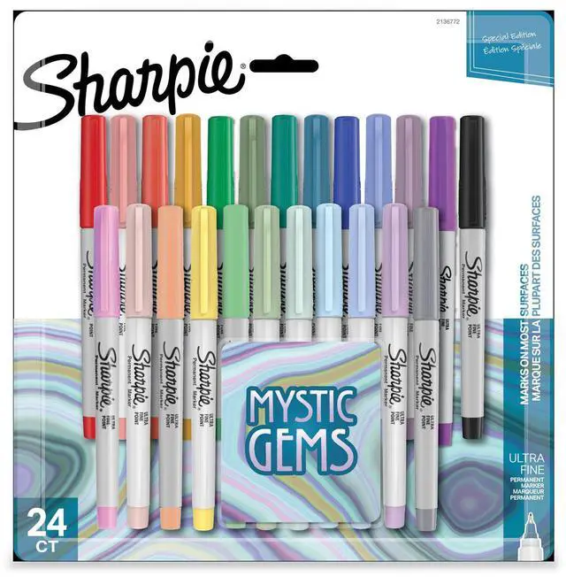 Main image of Mystic Gems Markers Ultra-Fine Needle Tip Assorted 24/Pack 2136772