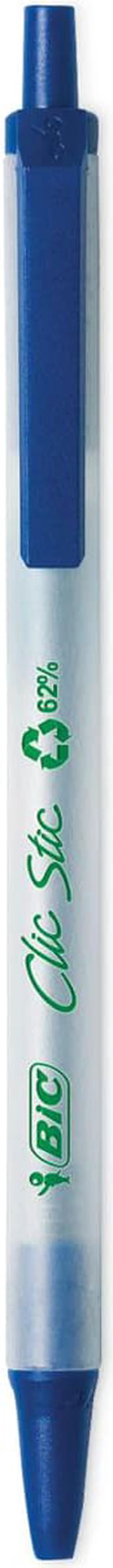 Main image of BIC ReVolution Ballpoint Pen Retractable Medium 1 mm Blue Ink 48 Pack CSEM48BE
