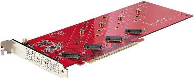 Main image of StarTech Quad M.2 PCIe Adapter Card PCIex16 QUADM2PCIECARDB