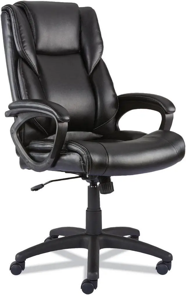 Main image of Alera Brosna Series Mid-Back Task Chair Supports Up to 250 lb 18.15" to 21.77 Seat Height Black Seat/Back Black Base ALEBRN42B19