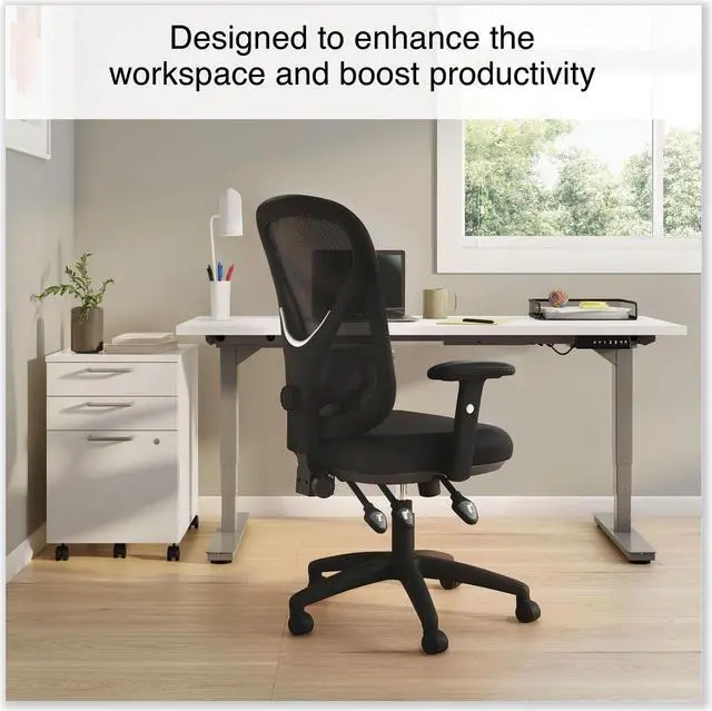 Main image of Alera Aeson Series Multifunction Task Chair Supports Up to 275 lb 15" to 18.82" Seat Height Black Seat/Back Black Base ALEAS42M14