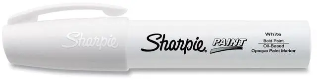 Alt view image 7 of 7 - Sharpie Paint Marker Wide Point White 35568