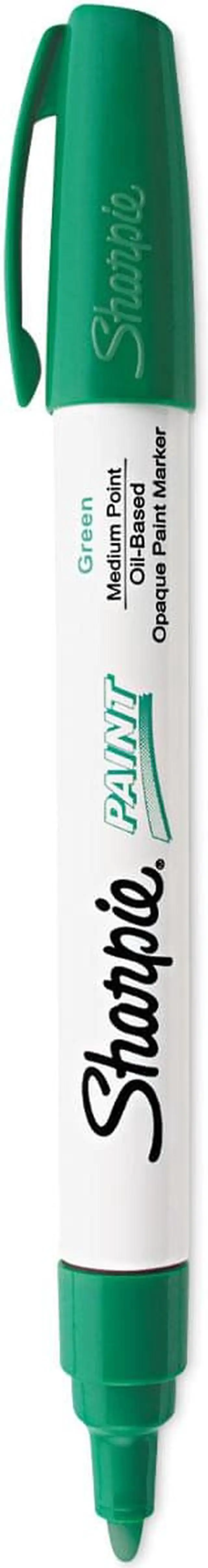 Alt view image 4 of 6 - Sharpie Permanent Paint Marker Medium Point Green 35552