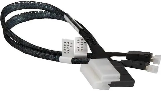 Alt view image 7 of 8 - Supermicro Slimline Sas X8 La To 2x Oculink X4 Int 28cm 34awg Rohs