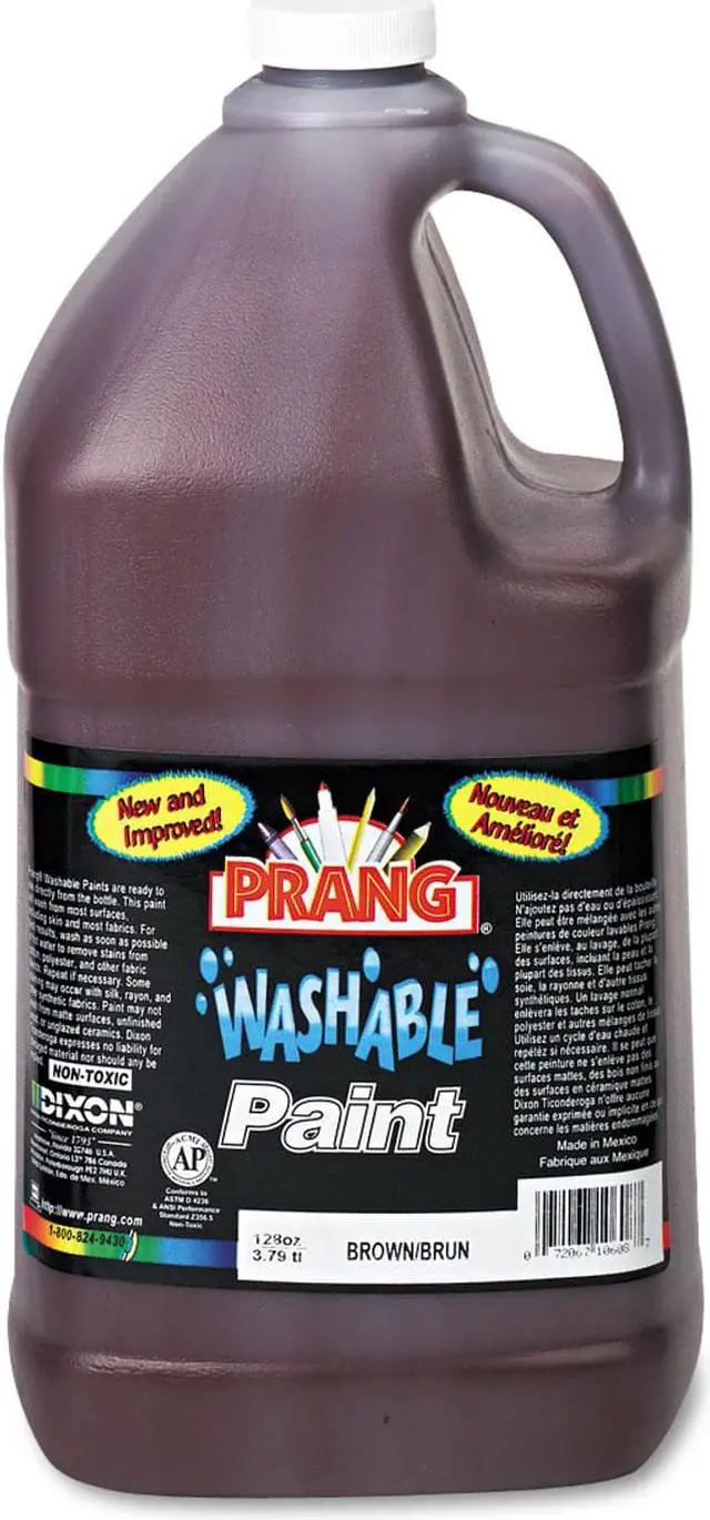 Alt view image 7 of 11 - Prang Washable Tempera Paint Brown 128 oz. (10608) X10608