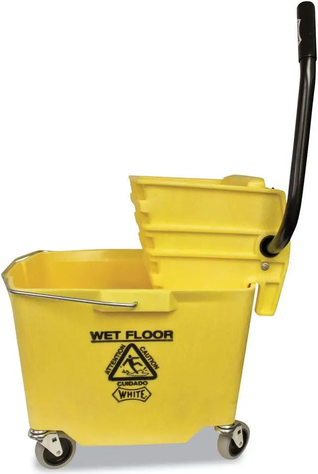 Alt view image 4 of 5 - Impact Products Item # 6/2635-3GN, Plastic Sidepress Squeeze Wringer/Plastic Bucket Combo