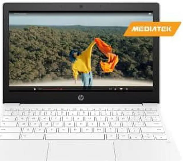 Alt view image 7 of 12 - HP Chromebook 11a-na0080nr 11.6" Chromebook - HD - 1366 x 768 - Octa-core (8 Core) 2 GHz - 4 GB Total RAM - 64 GB Flash Memory - Snow White - MediaTek Chip - Chrome OS - English Keyboard - IEEE 8