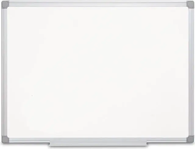 Alt view image 5 of 5 - mastervision 2 x 3 feet earth magnetic platinum pw dry erase, aluminum frame (cr0620030)
