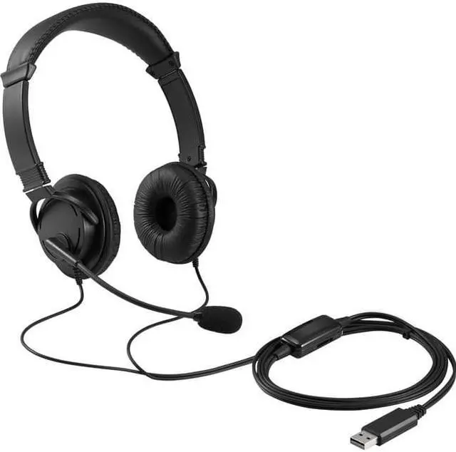 Alt view image 4 of 13 - kensington hi-fi usb headphones with mic & volume control button (k33065ww)