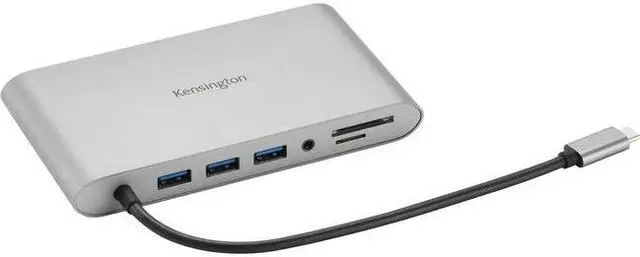 Alt view image 8 of 14 - Kensington Silver K33853WW USB-C 85W Power Delivery Mobile Hub