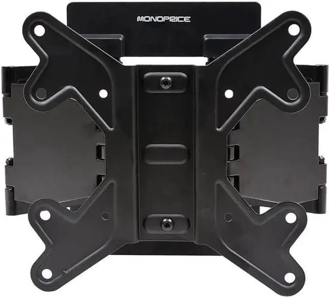 Alt view image 10 of 11 - Monoprice Ultra Low-Profile Full Motion TV Wall Mount For 40" To 75" TVs up to 110lbs, Max VESA 400x400, Works with Concrete, Brick, and Wooden Studs