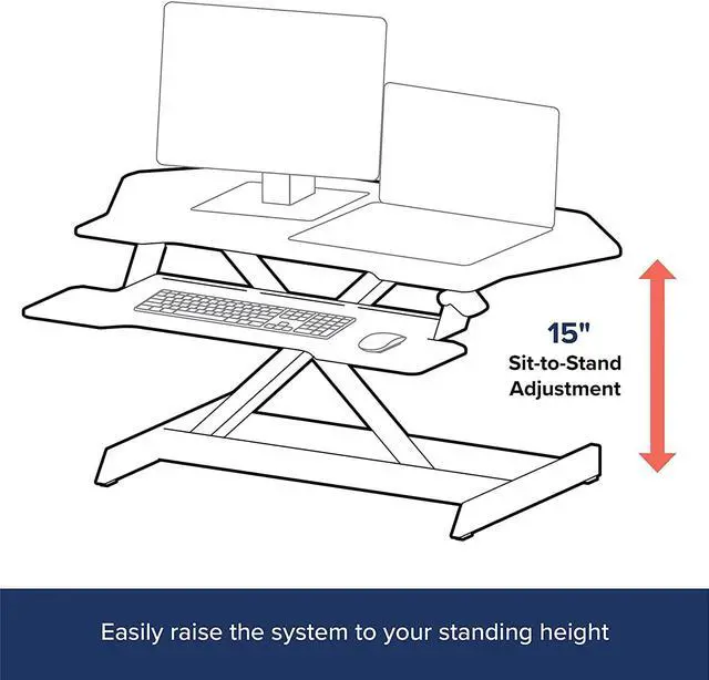 Alt view image 16 of 20 - Ergotron WorkFit-TX Standing Desk Converter, Sit-Stand Desk Workstation - Height-Adjustable Keyboard (33-467-921)