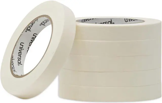Alt view image 3 of 9 - Universal General Purpose Masking Tape 18mm x 54.8m 3" Core 6/Pack 51334