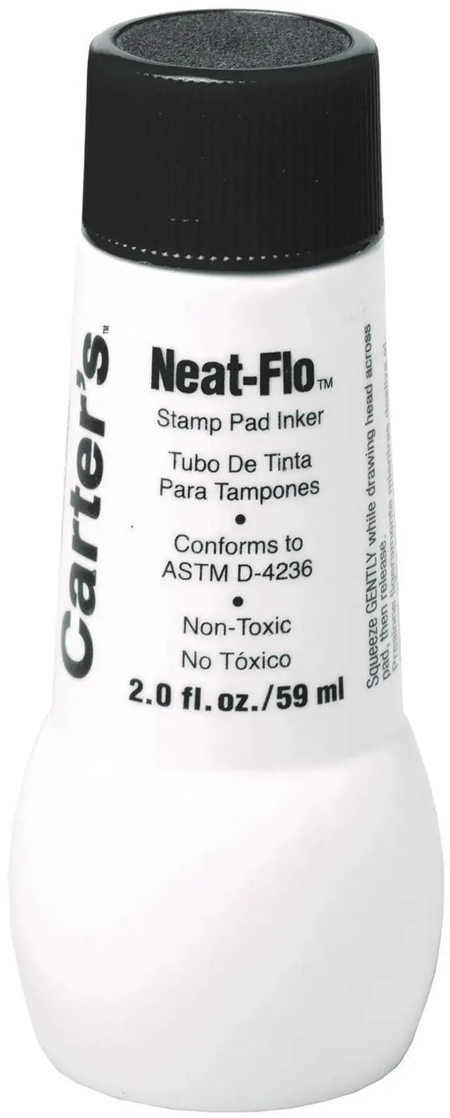 Alt view image 3 of 7 - Carter's Neat-Flo Stamp Pad Inker, 2 Oz Bottle, Black 21448