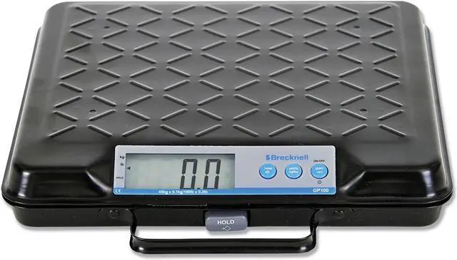 Alt view image 2 of 10 - Brecknell GP100 Portable Electronic Utility Bench Scale, 100Lb Capacity, 12 X 10 Platform
