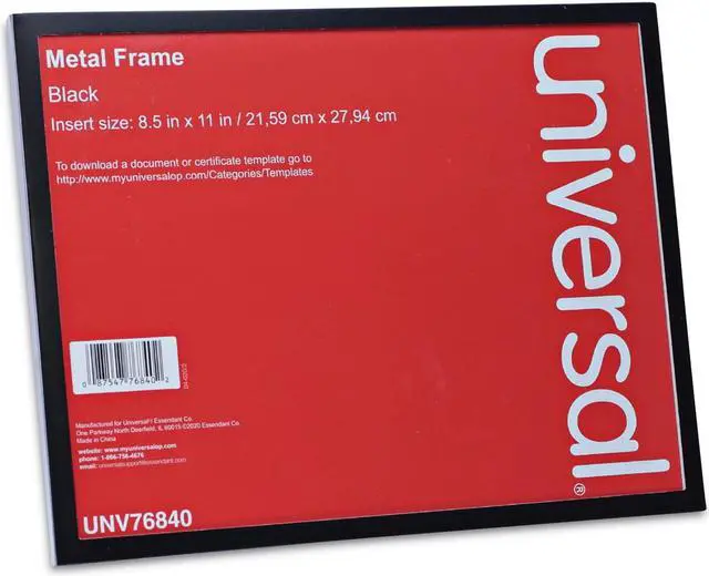 Alt view image 3 of 11 - Universal Metal Photo Frame Aluminum 8 1/2 x 11 Black 76840