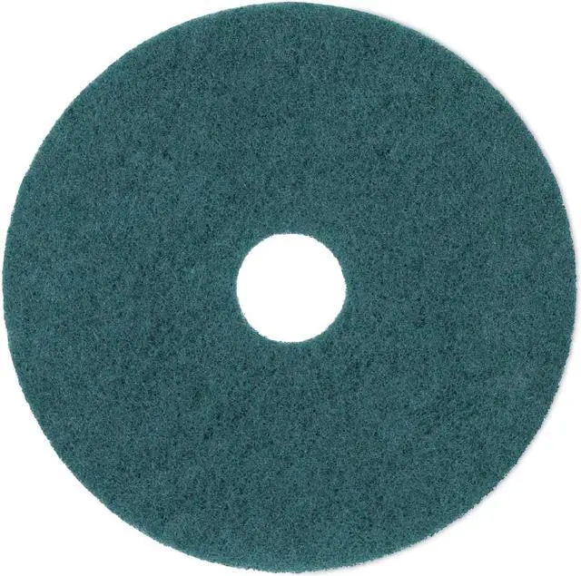 Alt view image 2 of 5 - Boardwalk 4017GRE 17 in. Standard Scrubbing Floor Pads, Green