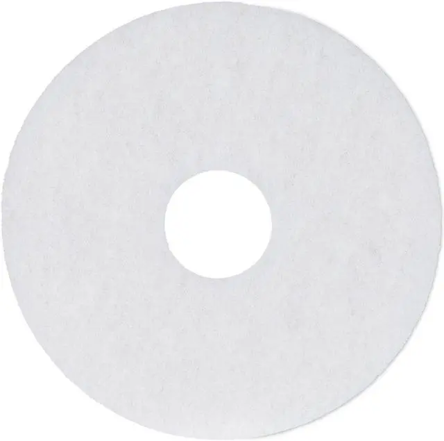 Alt view image 7 of 7 - Polishing Floor Pads, 13" Diameter, White, 5/Carton 4013WHI