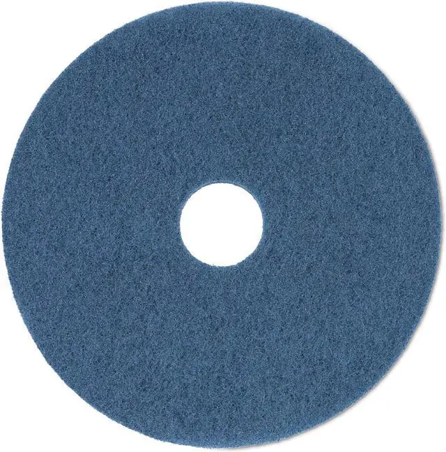 Alt view image 2 of 5 - Boardwalk 4020BLU 20 in. Standard Scrubbing Floor Pads, Blue