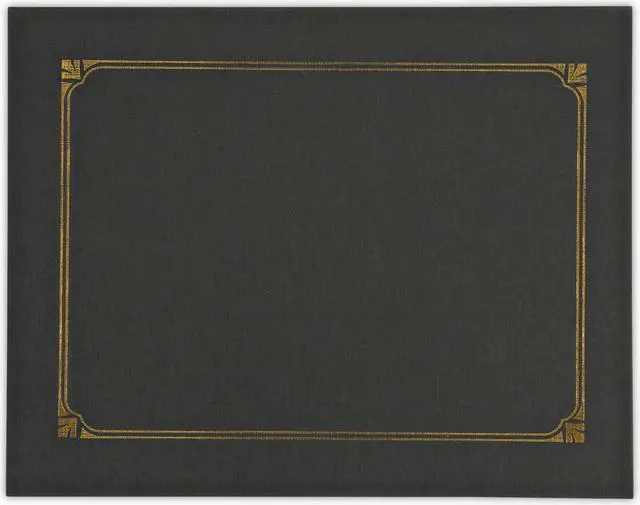 Alt view image 2 of 12 - Universal Certificate/Document Cover 8 1/2 x 11 / 8 x 10 / A4 Black 6/PK 76895