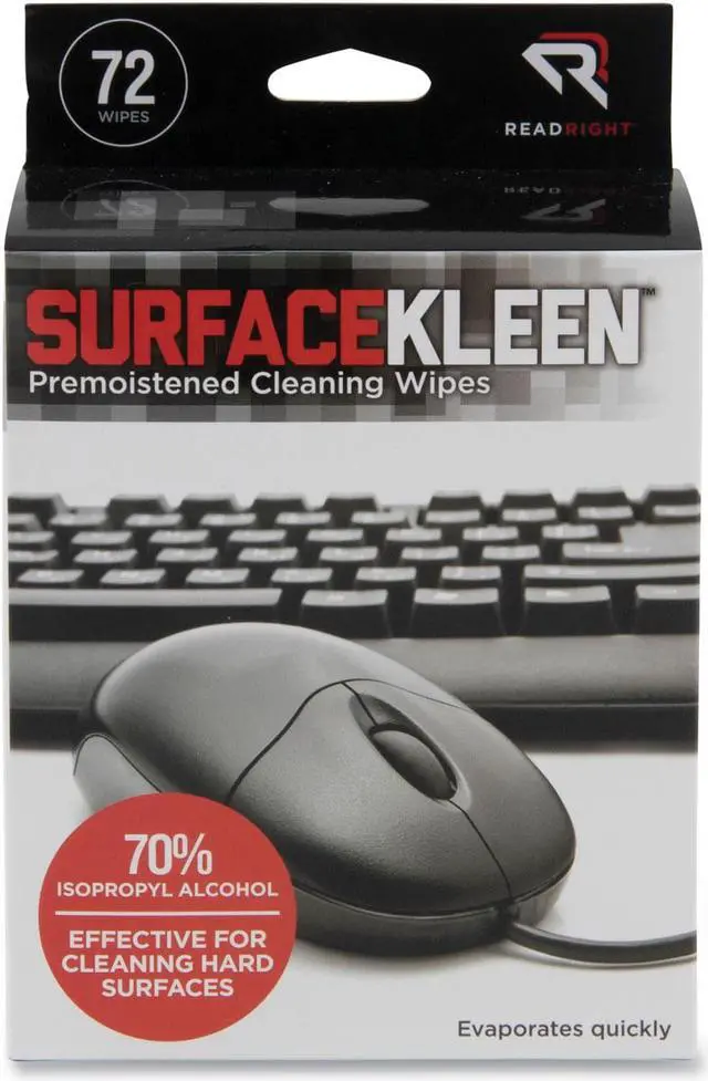Alt view image 2 of 17 - Read Right Wipes,Surfacekleen, 72/Bx RR15109