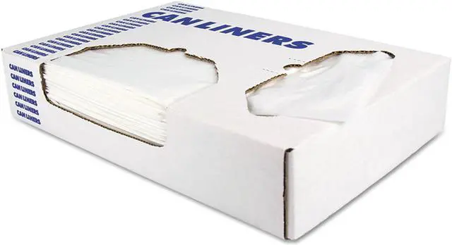 Alt view image 3 of 4 - Heritage Low-Density Can Liners 12-16 gal 0.35 mil 24 x 32 Clear 1000/Carton