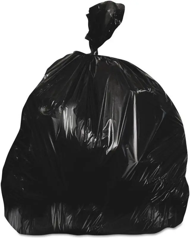 Alt view image 3 of 8 - Heritage HER H8647HK Heritage Low-Density Can Liners, 55gal, .7mil, 43 x 47, Bla