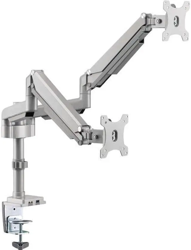 Main image of Tripp Lite Flex-Arm DDR1732DAL Desk Mount for Monitor, HDTV, Workstation, TV, Flat Panel Display - Silver - 2 Display(s) Supported32" Screen Support - 19.84 lb Load Capacity - 75 x 75, 100 x 100
