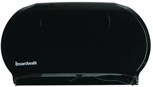 Alt view image 7 of 14 - Jumbo Twin Toilet Tissue Dispenser, 20 1/4 x 12 1/4, Black 1529
