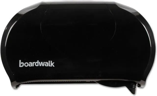 Alt view image 5 of 12 - Boardwalk Standard Twin Toilet Tissue Dispenser, 13 X 8 3/4, Black 1502