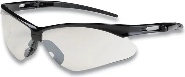 Main image of ANSER OPTICAL SAFETY GLASSES, ANTI-SCRATCH, CLEAR LENS, BLACK FRAME