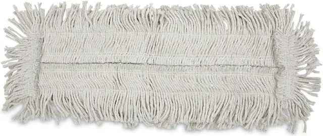 Alt view image 3 of 7 - Boardwalk BWK1624 Disposable Dust Mop Head, Cotton/Synthetic, 24W X 5D, White