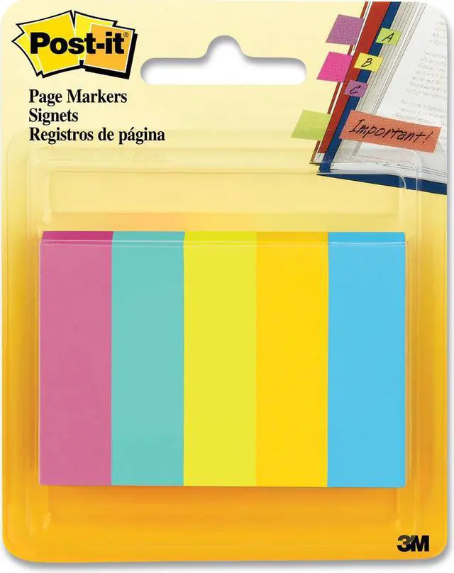 Alt view image 5 of 12 - Post-it Page Markers 1/2" (0.5) x 2" Jaipur Collection 504835