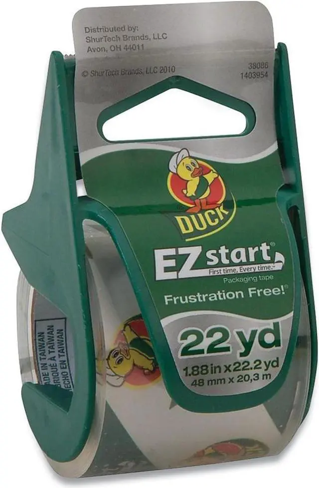 Alt view image 2 of 9 - Duck EZ-Start Standard Packing Tape 1.88" x 22.2 Yds. Clear 609680