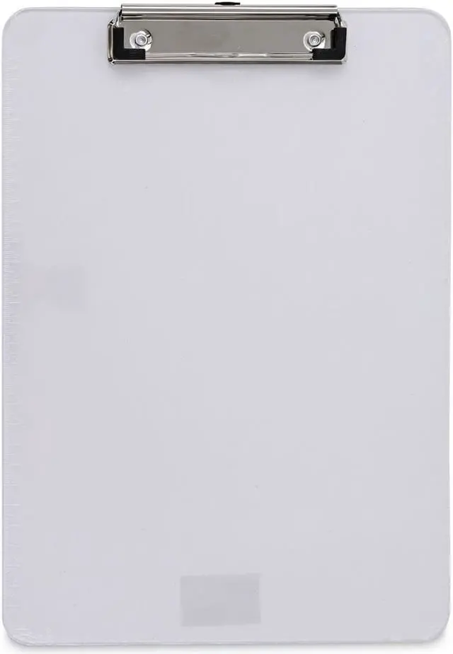 Alt view image 2 of 3 - General Supply 40310 Plastic Clipboard With Low Profile Clip 1/2 Inch Capacity, Holds 8 1/2 X 11, Clear