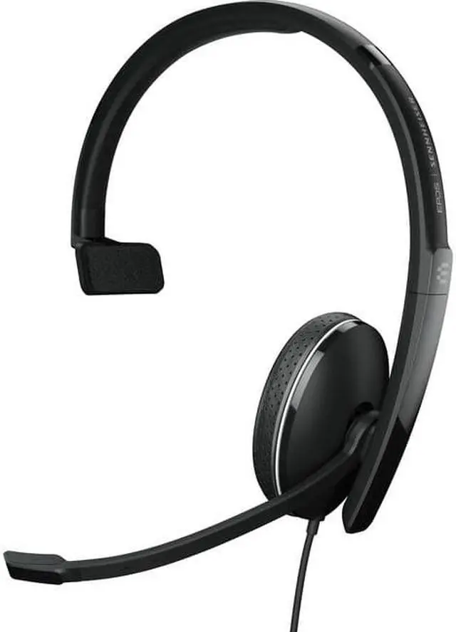 Alt view image 9 of 14 - EPOS | SENNHEISER ADAPT 135 II Headset - Stereo - Mini-phone (3.5mm) - Wired - 20 Hz - 20 kHz - On-ear - Monaural - 3.67 ft Cable - Noise Canceling - Black