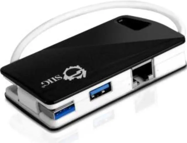 Main image of SIIG, INC. JU-H30112-S1 ADDS THREE USB 3.0 PORTS AND ONE GIGABIT ETHERNET PORT TO YOUR COMPUTER