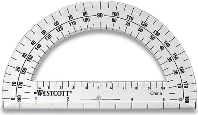 Alt view image 4 of 5 - PROTRACTOR 6IN 180 DEGREE CLEAR
