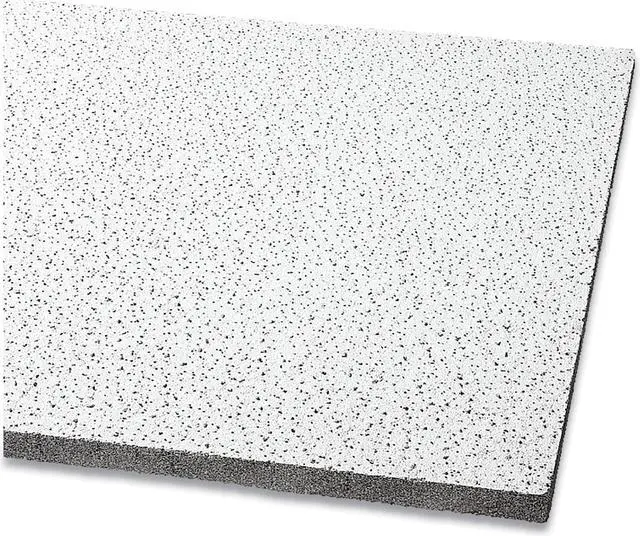 Alt view image 2 of 2 - Fine Fissured Acoustical Infill Ceiling Tiles Non-Directional Square Lay-In 0.94" 24" x 48" x 0.75" White 8/Carton 1714