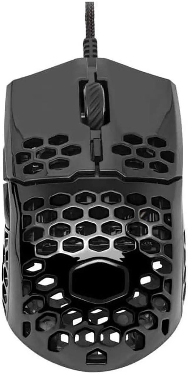 Alt view image 5 of 14 - Cooler Master MM710 Pro-Grade Gaming Mouse (Glossy Black) - 53g Lightweight, Honeycomb Shell, Ultralight Ultraweave Cable, Pixart 3389 16000 DPI Optical Sensor