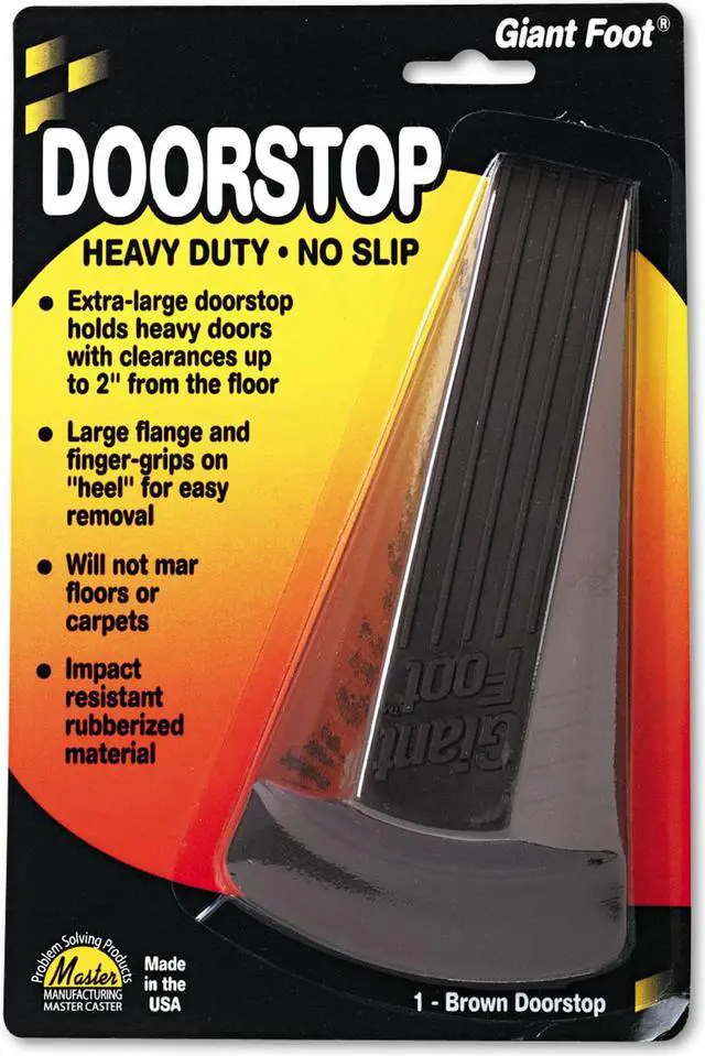 Alt view image 2 of 12 - Master Caster Doorstop,N-Slip,Giant,Bn 00964