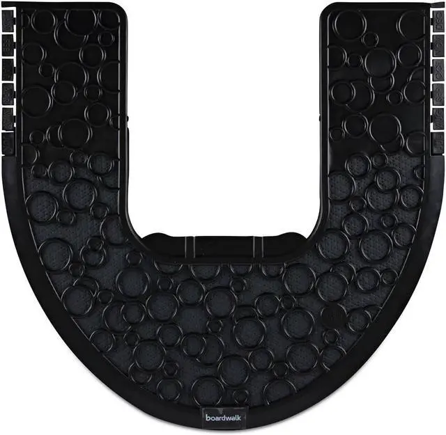 Alt view image 2 of 12 - Commode Mat 2.0, Absorbant, Rubber, 22 x 22, Black, 6/Carton CMBB