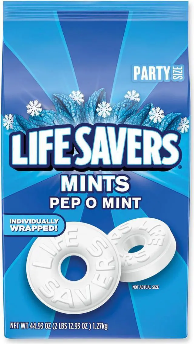 Alt view image 2 of 10 - Hard Candy Mints, Pep-O-Mint, 50 oz Bag 27625