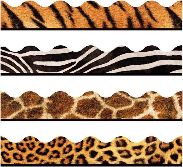 Alt view image 4 of 4 - Trend Enterprises Trend Terrific Trimmers Variety Pack Animal Prints T92917