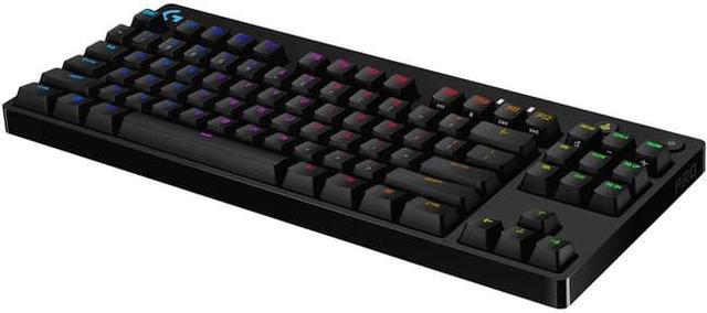 Alt view image 11 of 20 - Logitech G PRO Mechanical Gaming Keyboard, Ultra Portable Tenkeyless Design, Detachable Micro USB Cable, 16.8 Million Color LIGHTSYNC RGB Backlit Keys
