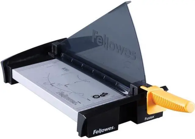 Alt view image 4 of 10 - Fellowes Fusion 120 Paper Cutter - 1 X Blade(s)cuts 10sheet - 12 Cutting Length - Black, Silver