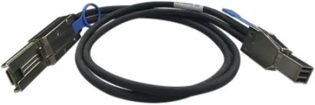 Alt view image 9 of 13 - QNAP 3.28 ft Connector on Mini-SAS First End: 1 x SFF-8644 Mini-SAS Second End: 1 x SFF-8088 Mini-SAS - Black